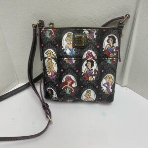 Dooney & Bourke Disney Parks Runway Princess Black Crossbody Purse